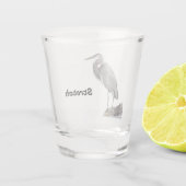 Heron Schnapsglas (Rückseite)