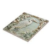 Heron Sea Bird Jugendstil-Imitate Relief Right Min Fliese (Seite)