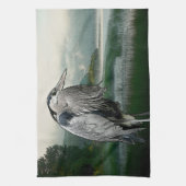 Heron See Geschirrtuch (Vertikal)