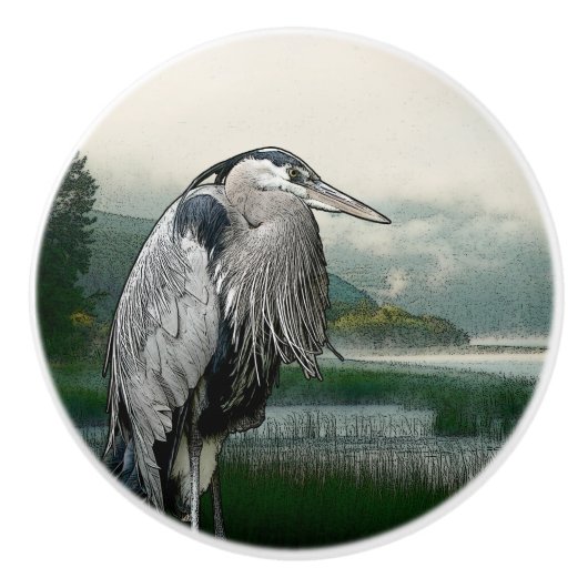 Heron See Keramikknauf (Vorderseite)