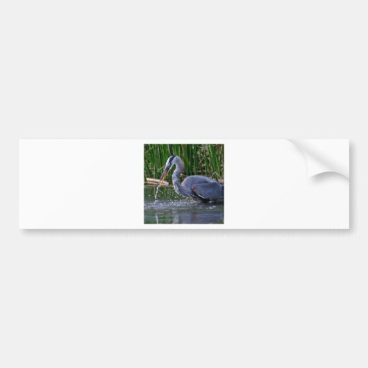 Heron Splash Autoaufkleber (Vorne)