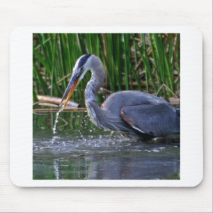 Heron Splash Mousepad