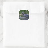 Heron Splash Runder Aufkleber (Tasche)