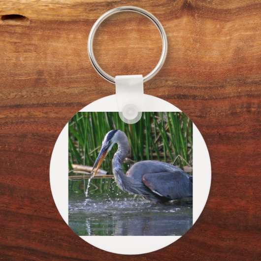 Heron Splash Schlüsselanhänger (Vorderseite)