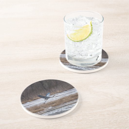 Heron Start Sandstein Untersetzer (Seite)