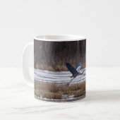 Heron Take Off Coffee Tasse (Vorderseite Links)