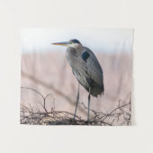 Heron Tapestry Wandteppich (Vorderseite (Horizontal))