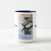 Heron trinken zweifarbige tasse (Mittel)