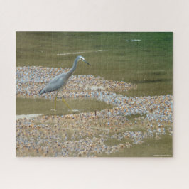 Heron und Babykrabbe-Tricky-Puzzle Puzzle