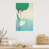 Heron und Lotus 1910 Poster (Küche)