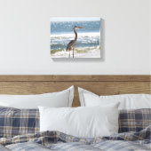 Heron vor dem Ozean Vollfarbe 8x10 Leinwanddruck (Insitu (Schlafzimmer))