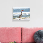 Heron vor dem Ozean Vollfarbe 8x10 Leinwanddruck (Insitu (Wohnzimmer))