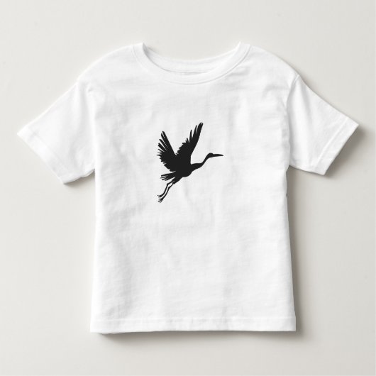 Heronfliegende Silhouette - Hintergrundfarbe auswä Kleinkind T-shirt (Vorderseite)