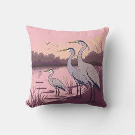 Herons by the Lake Kissen