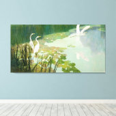 Herons im Sommer von Newell Convers Wyeth Leinwanddruck (Insitu (Holzboden))