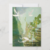Herons im Sommer von Newell Convers Wyeth Mitteilungskarte (Rückseite)