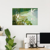 Herons im Sommer von Newell Convers Wyeth Poster (Heimbüro)