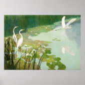 Herons im Sommer von Newell Convers Wyeth Poster (Vorne)