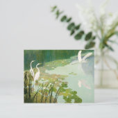 Herons im Sommer von Newell Convers Wyeth Postkarte (Stehend Vorderseite)