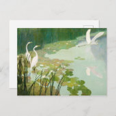 Herons im Sommer von Newell Convers Wyeth Postkarte (Vorne/Hinten)