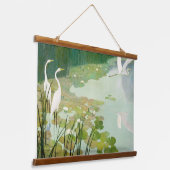 Herons im Sommer von Newell Convers Wyeth Wandteppich Mit Holzrahmen (Gewinkelt)