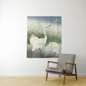 Herons in Shallow Water von Ohara Koson Wandteppich (Beispiel)