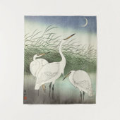 Herons in Shallow Water von Ohara Koson Wandteppich (Vorderseite)