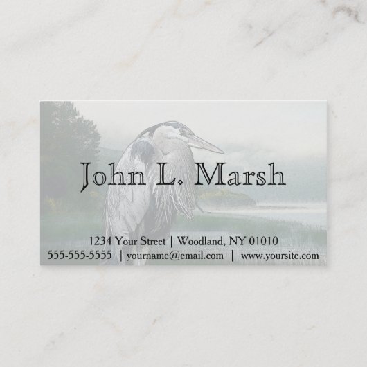 Heronsee Visitenkarte (Rückseite)