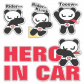 Heropandär Aufkleber (Vorderseite)