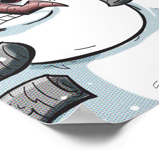 Heropotamus Vs Snowman Poster (Ecke)