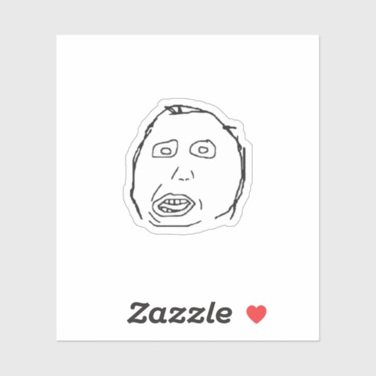 Herp Derp Meme Aufkleber (Blatt)