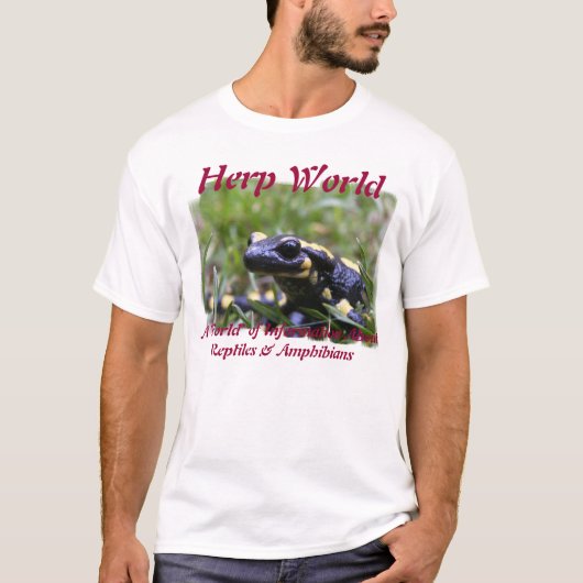 Herp Weltsalamander-T - Shirt (Vorderseite)