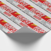 HERPES TEST KIT GESCHENKPAPIER (Ecke)