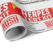 HERPES TEST KIT GESCHENKPAPIER (Rolleneckpunkt)