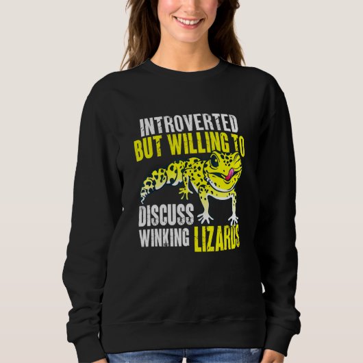 Herpetologe Echse Reptil Leopardgecko 1 Sweatshirt (Vorderseite)