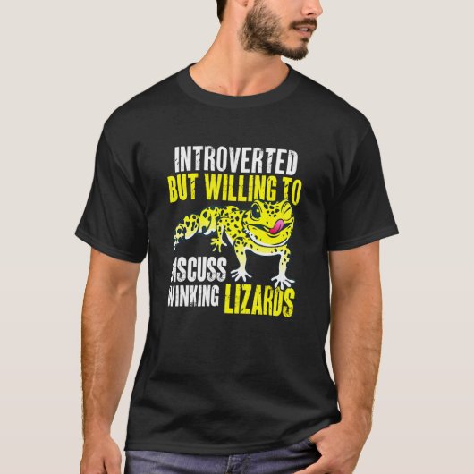 Herpetologe Echse Reptil Leopardgecko 1 T-Shirt (Vorderseite)