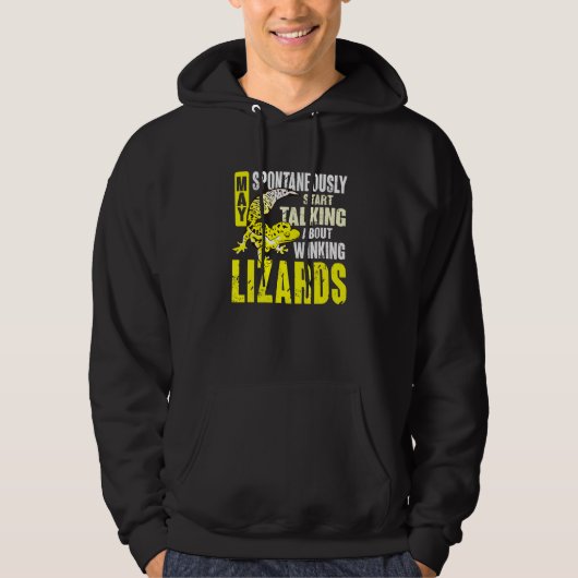 Herpetologe Echse Reptil Leopardgecko Hoodie (Vorderseite)