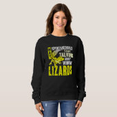 Herpetologe Echse Reptil Leopardgecko Sweatshirt (Vorne ganz)