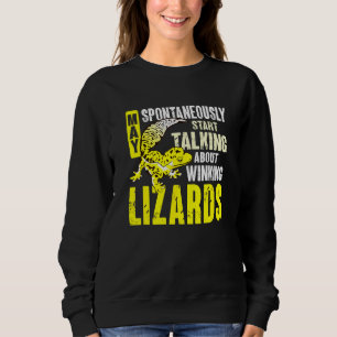 Herpetologe Echse Reptil Leopardgecko Sweatshirt