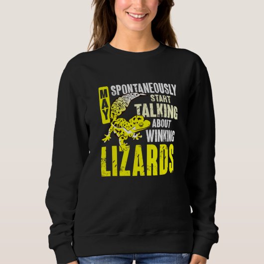 Herpetologe Echse Reptil Leopardgecko Sweatshirt (Vorderseite)