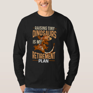 Herpetologe Schopf Gecko Wimpern Eidechse Reptil T-Shirt
