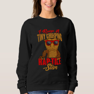 Herpetologe Schopf Gecko Wimpern Eidechse Sweatshirt