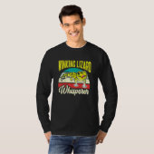 Herpetologe Zwinkernd Echsen Flüsterer Retro Leopa T-Shirt (Vorne ganz)