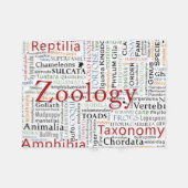 Herpetology in der Typografie Fleecedecke (Vorderseite (Horizontal))