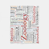 Herpetology in der Typografie Fleecedecke (Vorderseite)