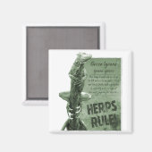 Herps Rule Iguana Magnet (Vorderseite/Rückseite)
