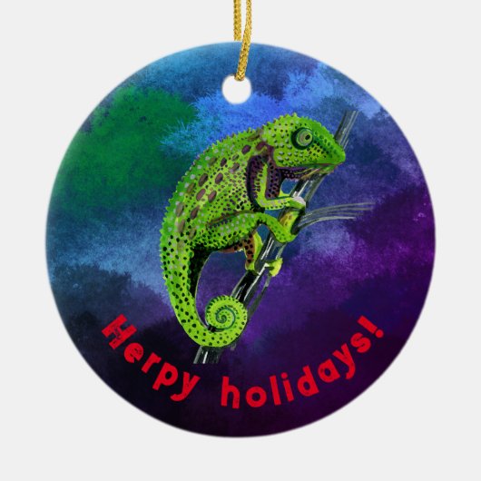 Herpy Holiday Ornament (Vorne)