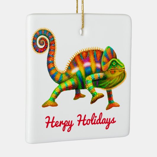 Herpy Holidays Chameleon Ornament (Rechts)