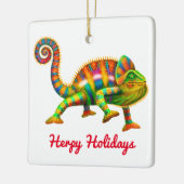 Herpy Holidays Chameleon Ornament (Links)