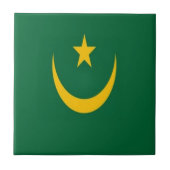 HERR 001 MAURITANIA, Flag, Afrika, Fliese (Vorderseite)
